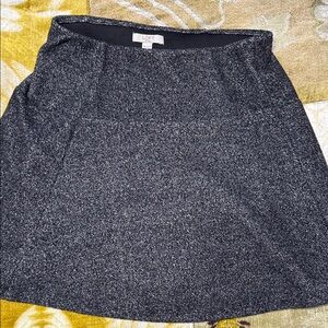 LOFT Charcoal A-Line Skirt